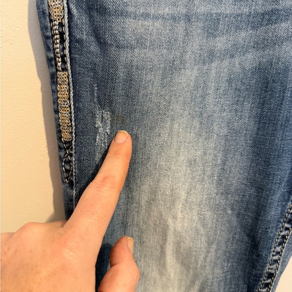 Rock Revival Posey Easy Boot Stretch Jean Y2K Sequins Embroidered Size 28 - Picture 7 of 16